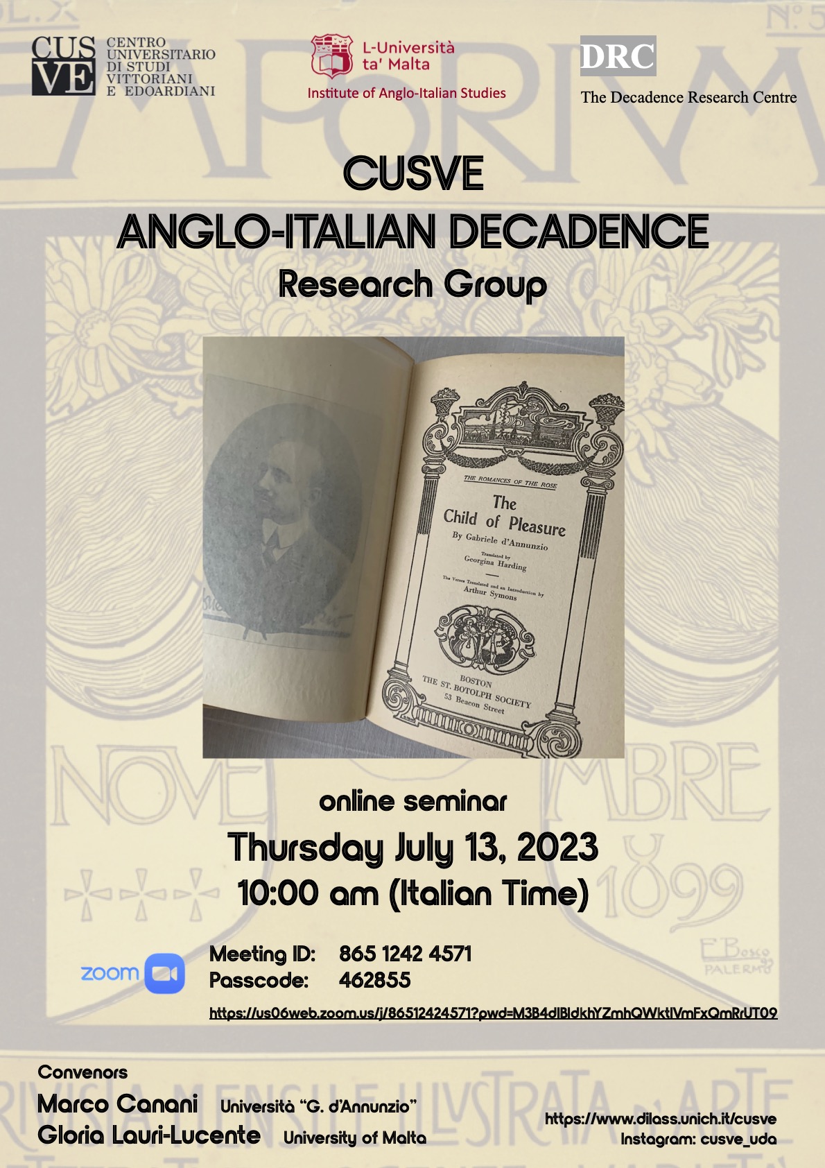 CUSVE ANGLO-ITALIAN DECADENCE